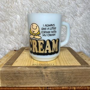 Vintage Anchor Hocking Ziggy coffee cup.